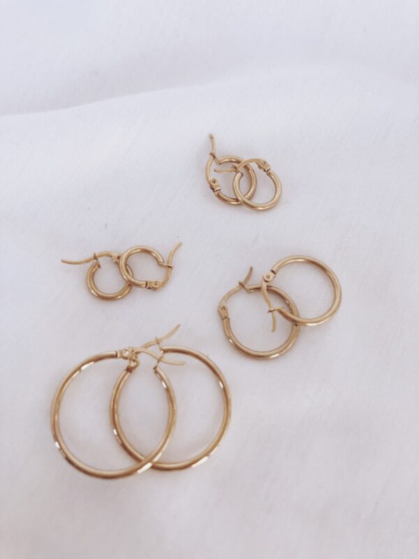 Argollas Hanna Gold 1cm