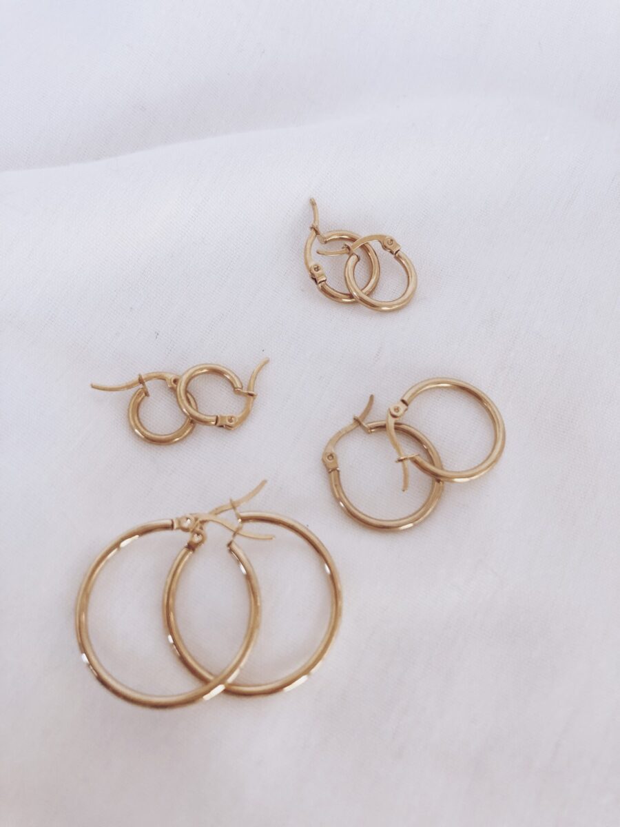 Argollas Hanna Gold 1cm