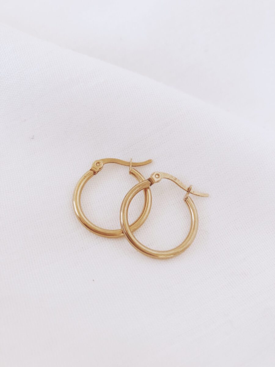 Argollas Hanna Gold 2cm