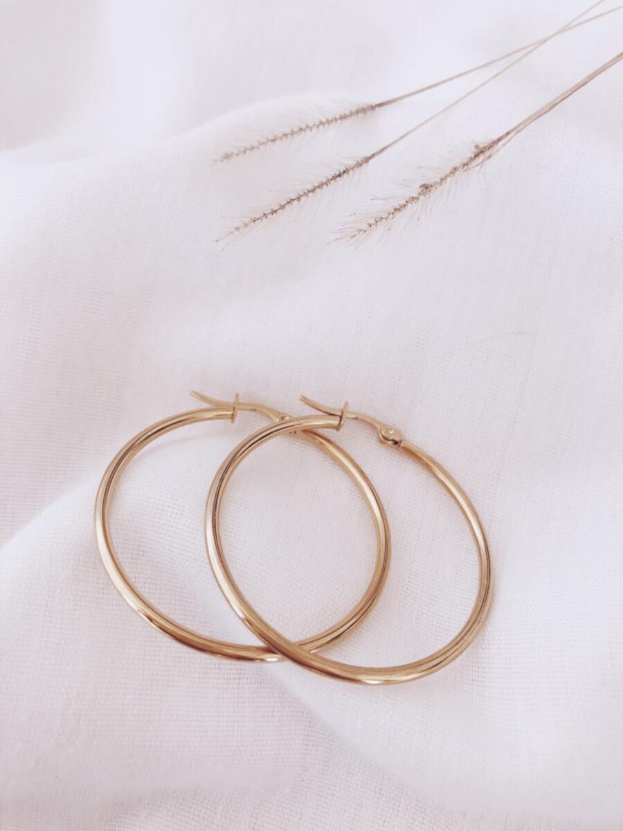 Argollas Hanna gold 3.5cm