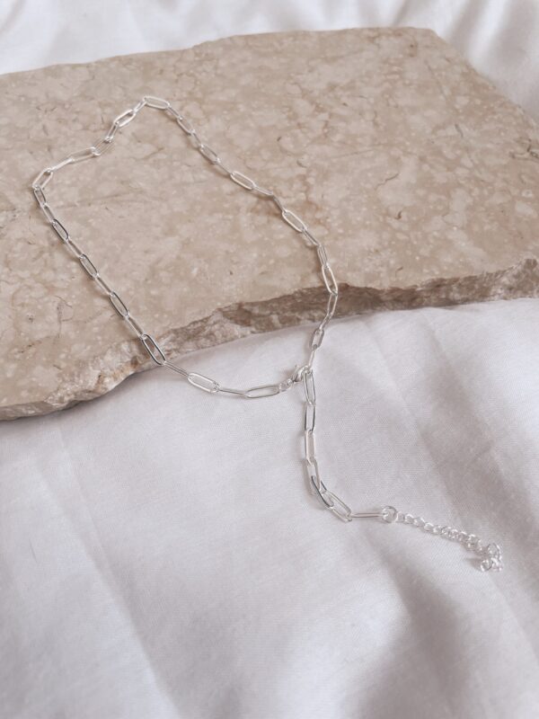 Collar Cometa plateado 45cm
