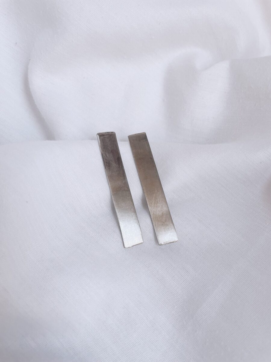 Aros Salen plateados 1cm