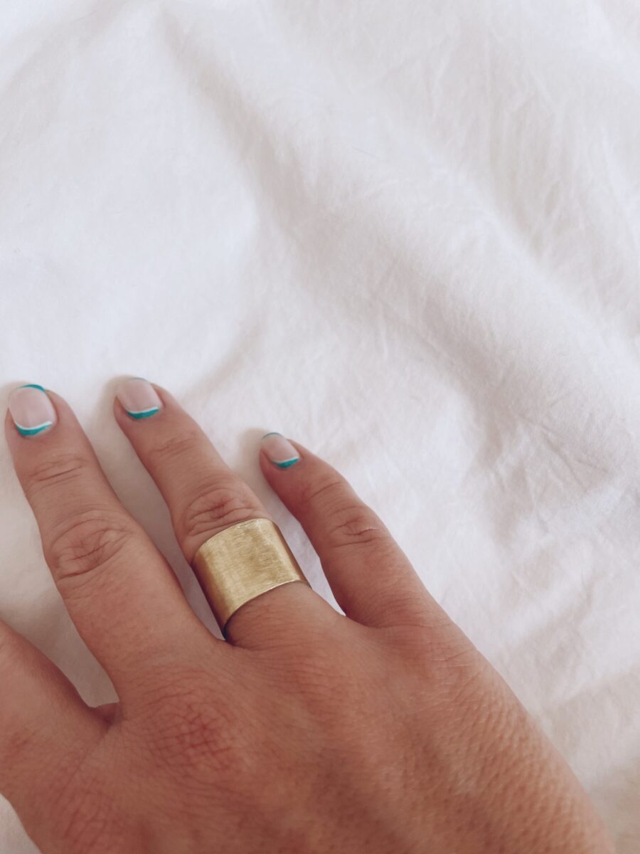Anillo Cinta dorado - Imagen 2