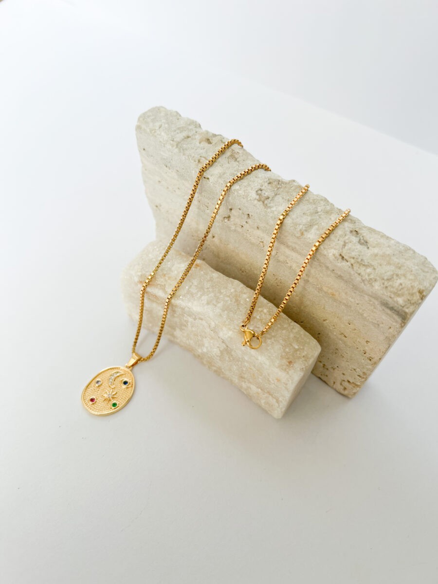 Collar Universo dorado - Imagen 2