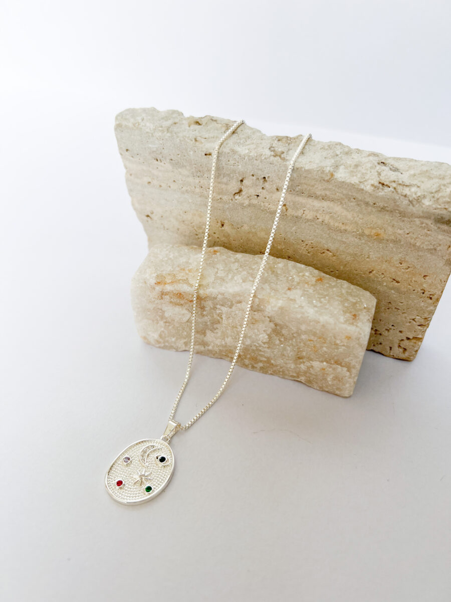 Collar Universo plateado