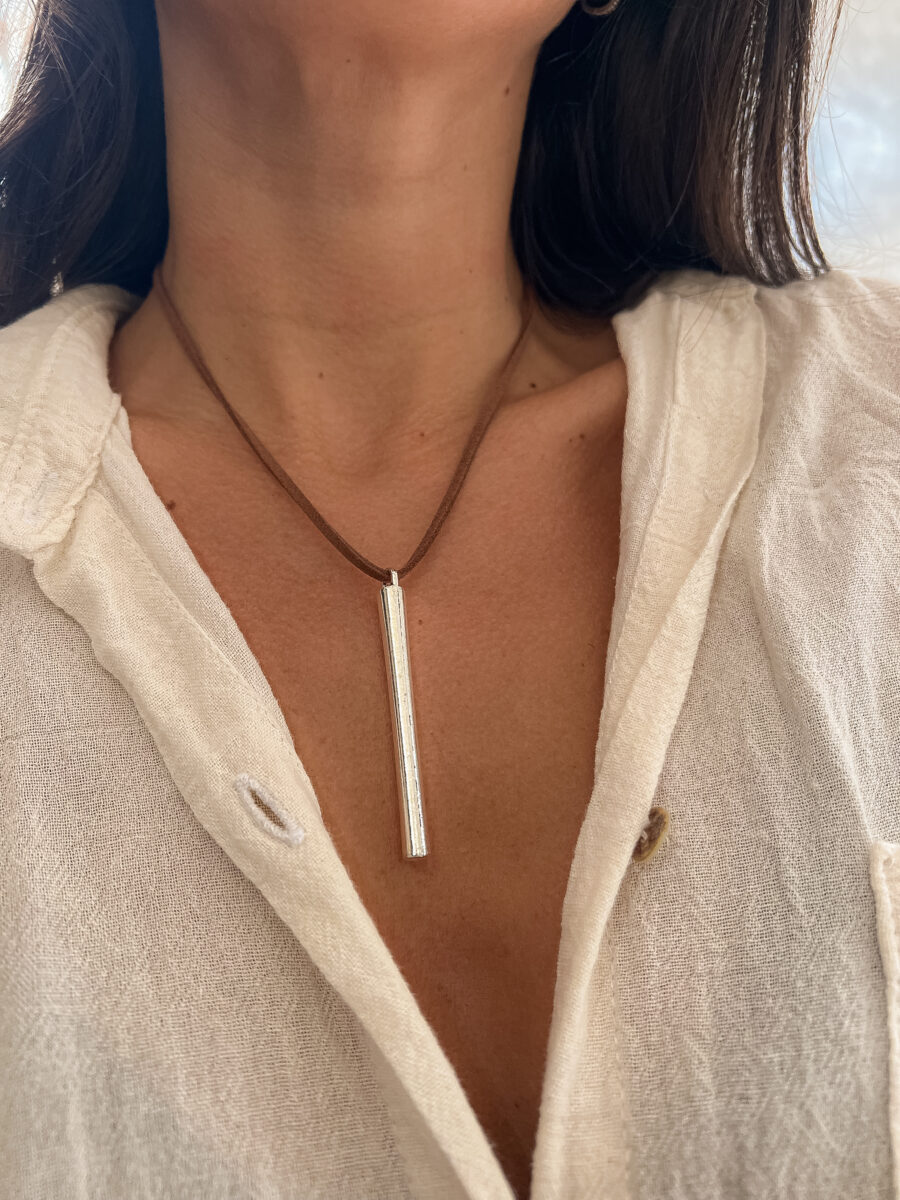 Collar Esfena Marron 55cm - Imagen 3