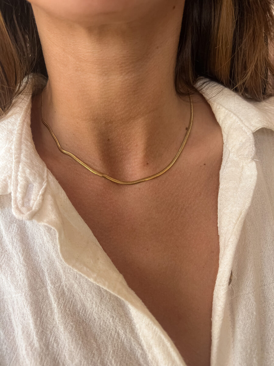 Collar Hailey dorado 40cm - Imagen 2