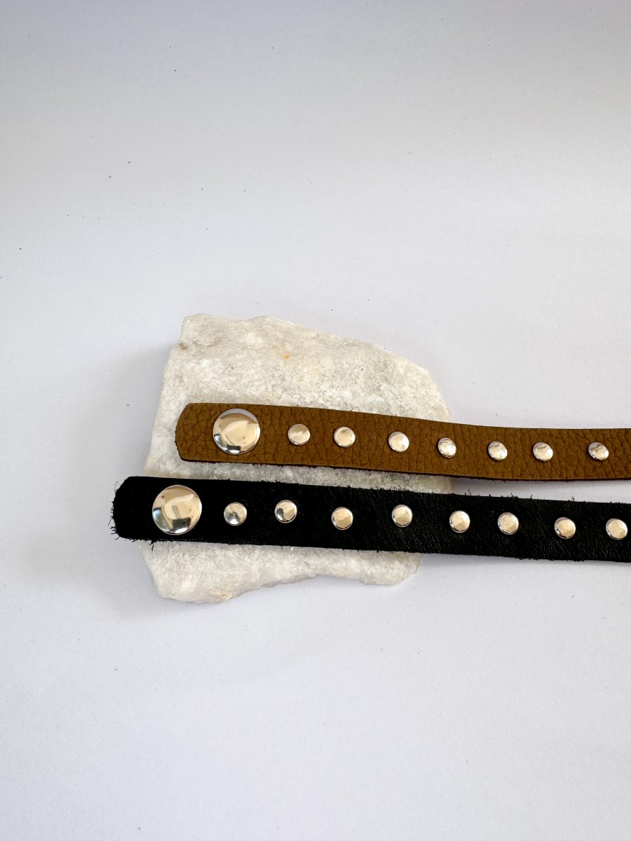 Pulsera Austin negra con tachas - Imagen 2
