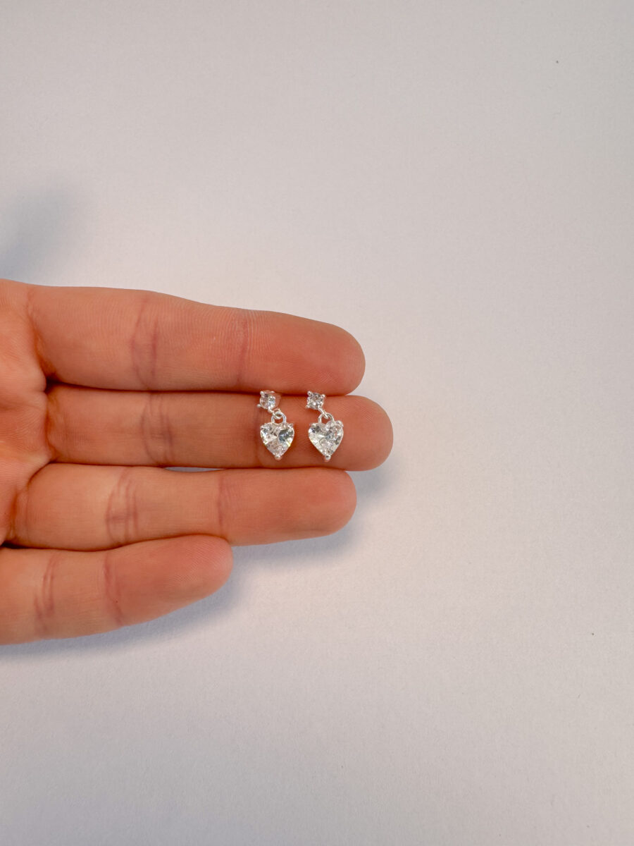 Aro mini Cuore plateados - Imagen 2