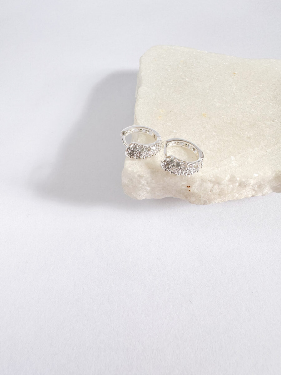 Argollas Calais plateadas 1.4cm