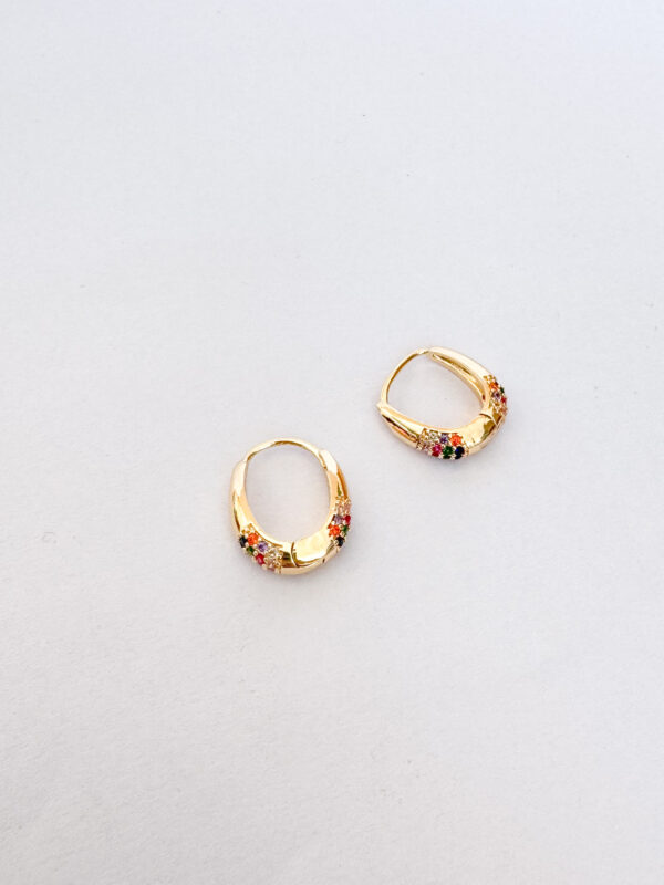 Argollas Circus doradas 1.5cm