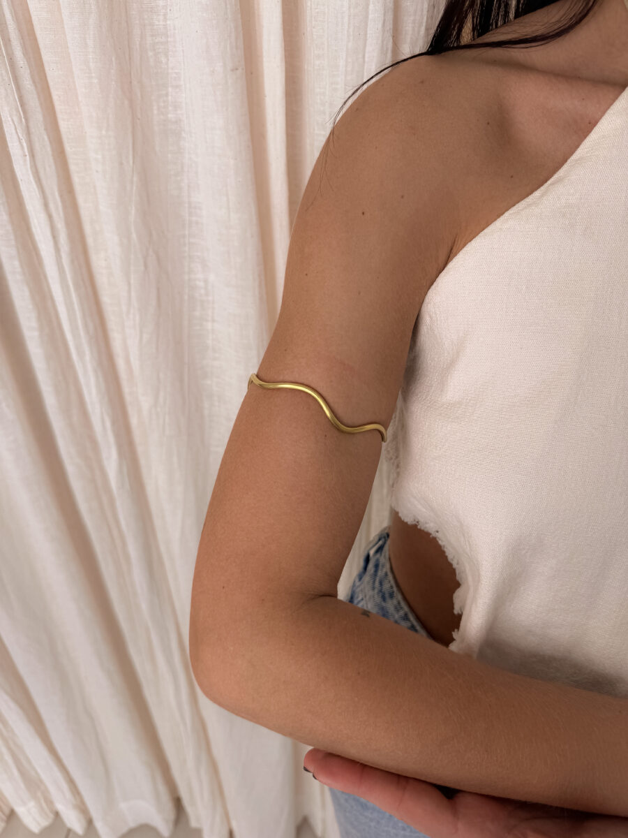 Brazalete Sintra dorado - Imagen 2