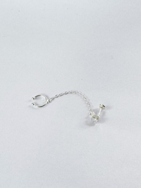 Abridor trepador strass plateado