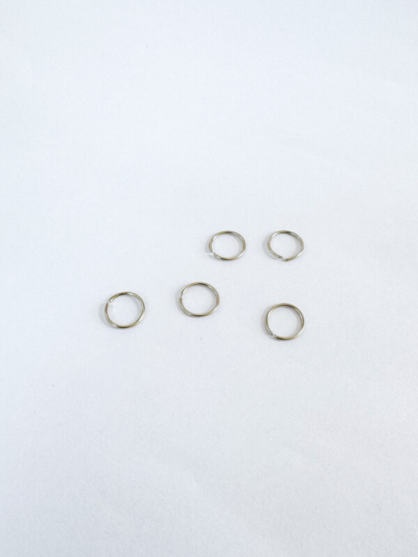 Pack argollas para pelo plateadas