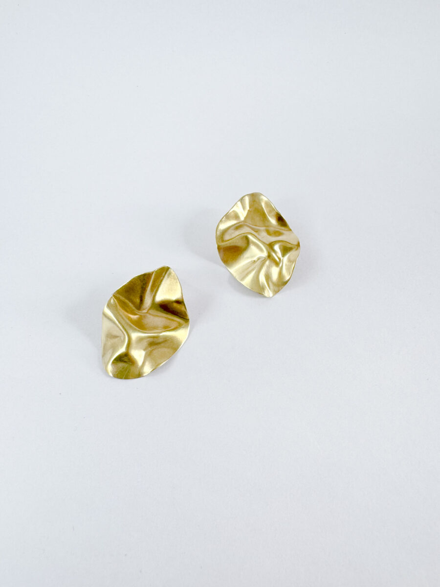 Aros Arrugados dorados