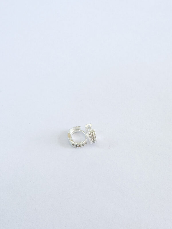 Argollas Celina plateadas 0.9cm