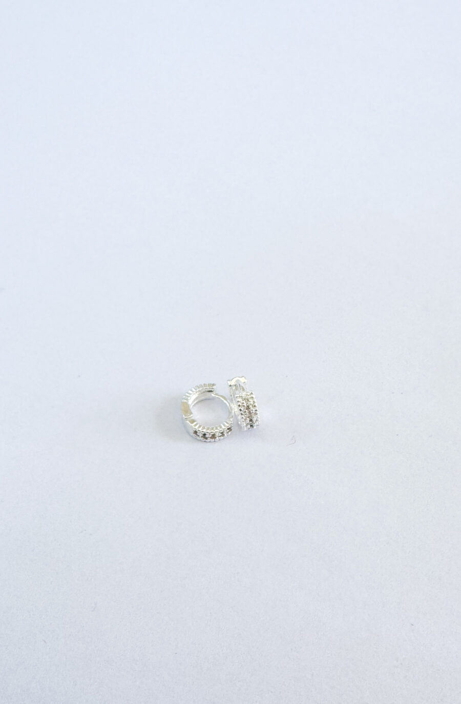 Argollas Celina plateadas 0.9cm