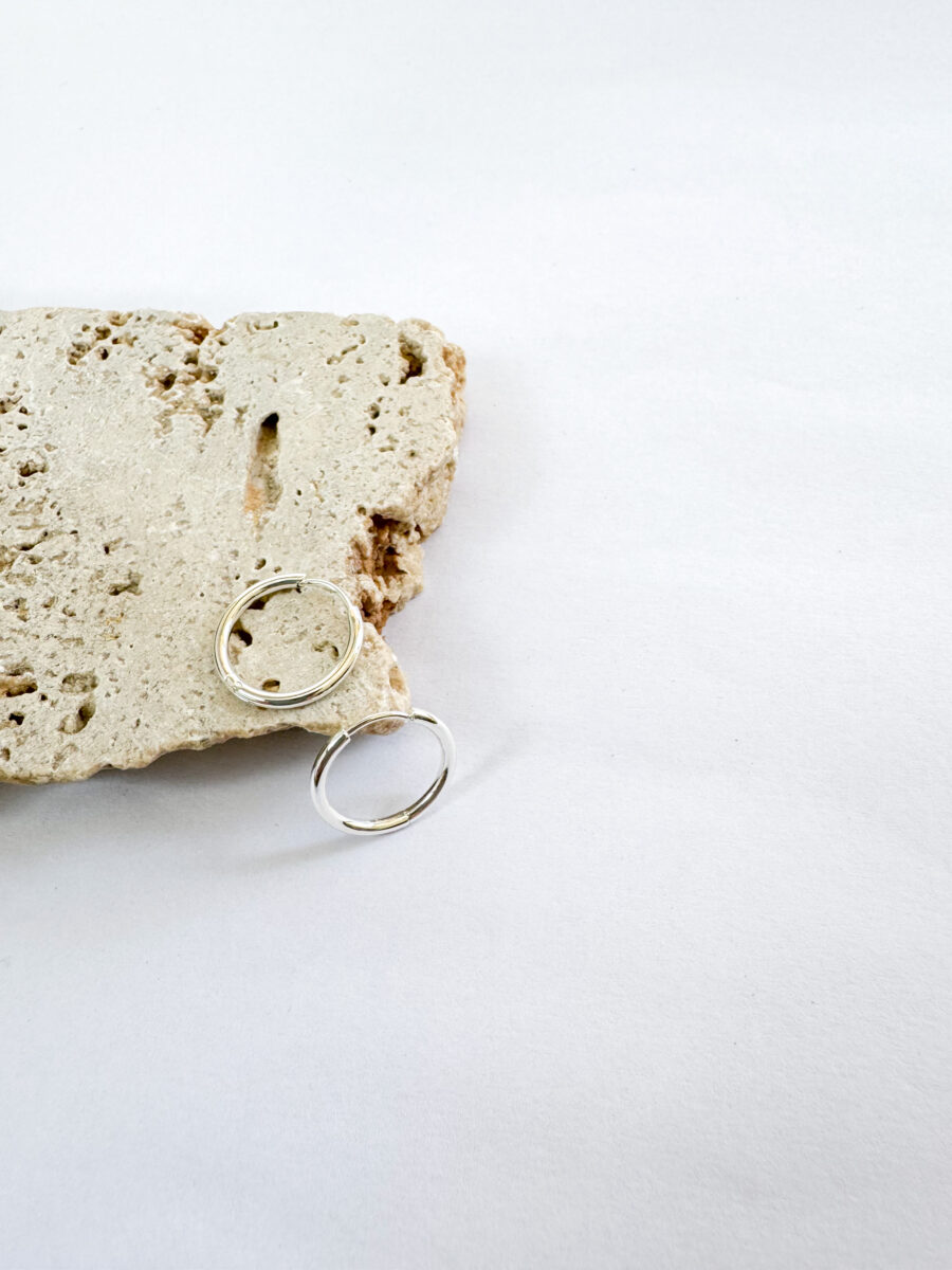 Argollas Remo plateadas 1.5cm