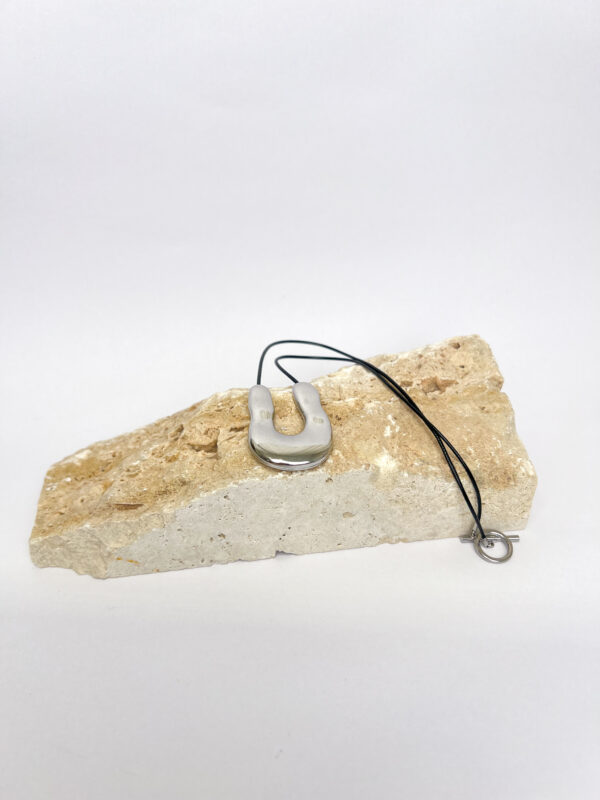 Collar Curva plateado