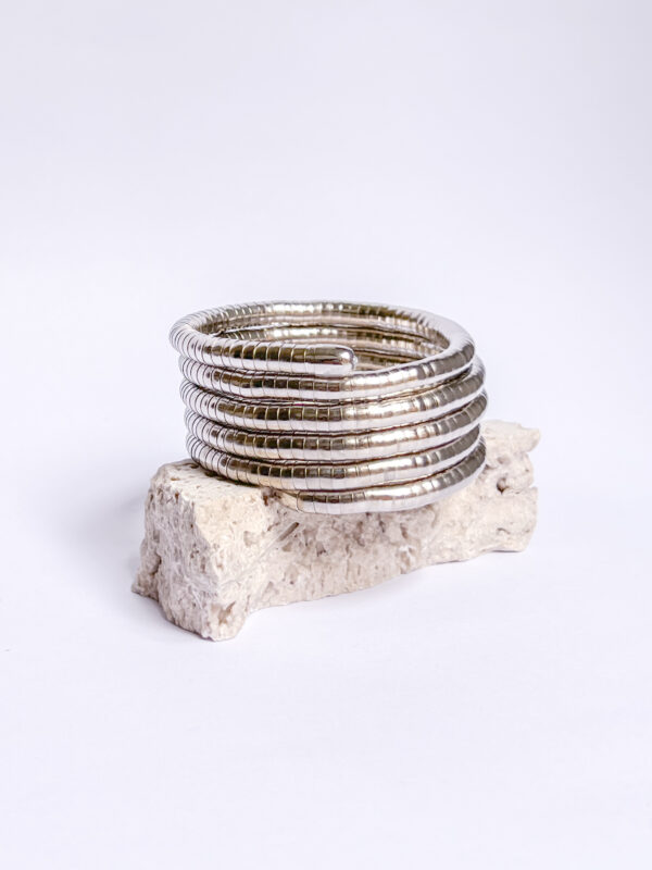 Pulsera cuerda plateada