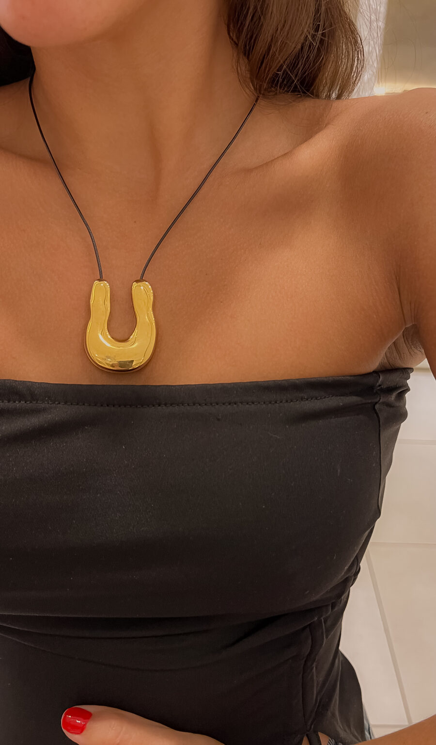 Collar Curva dorado - Imagen 3