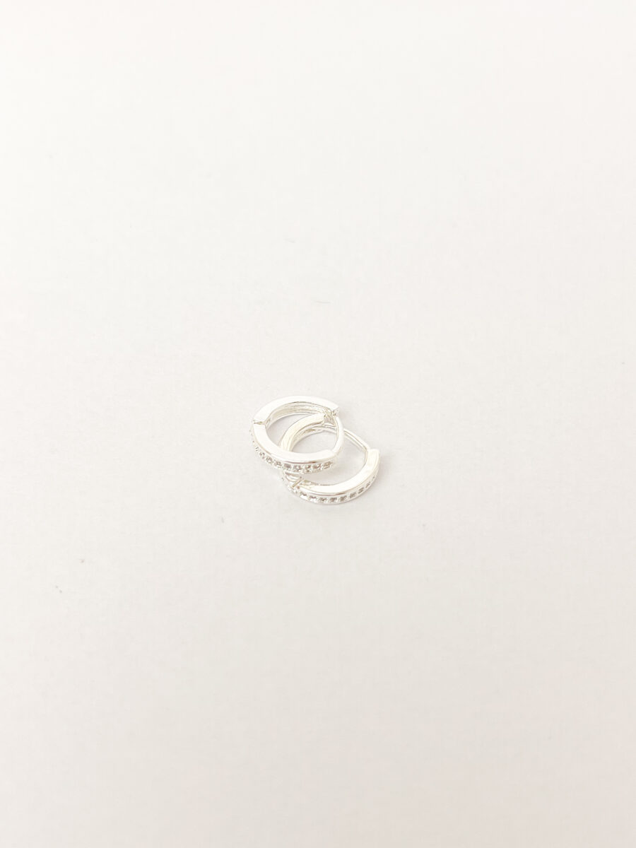 Argollas Luz plateadas 0,8cm
