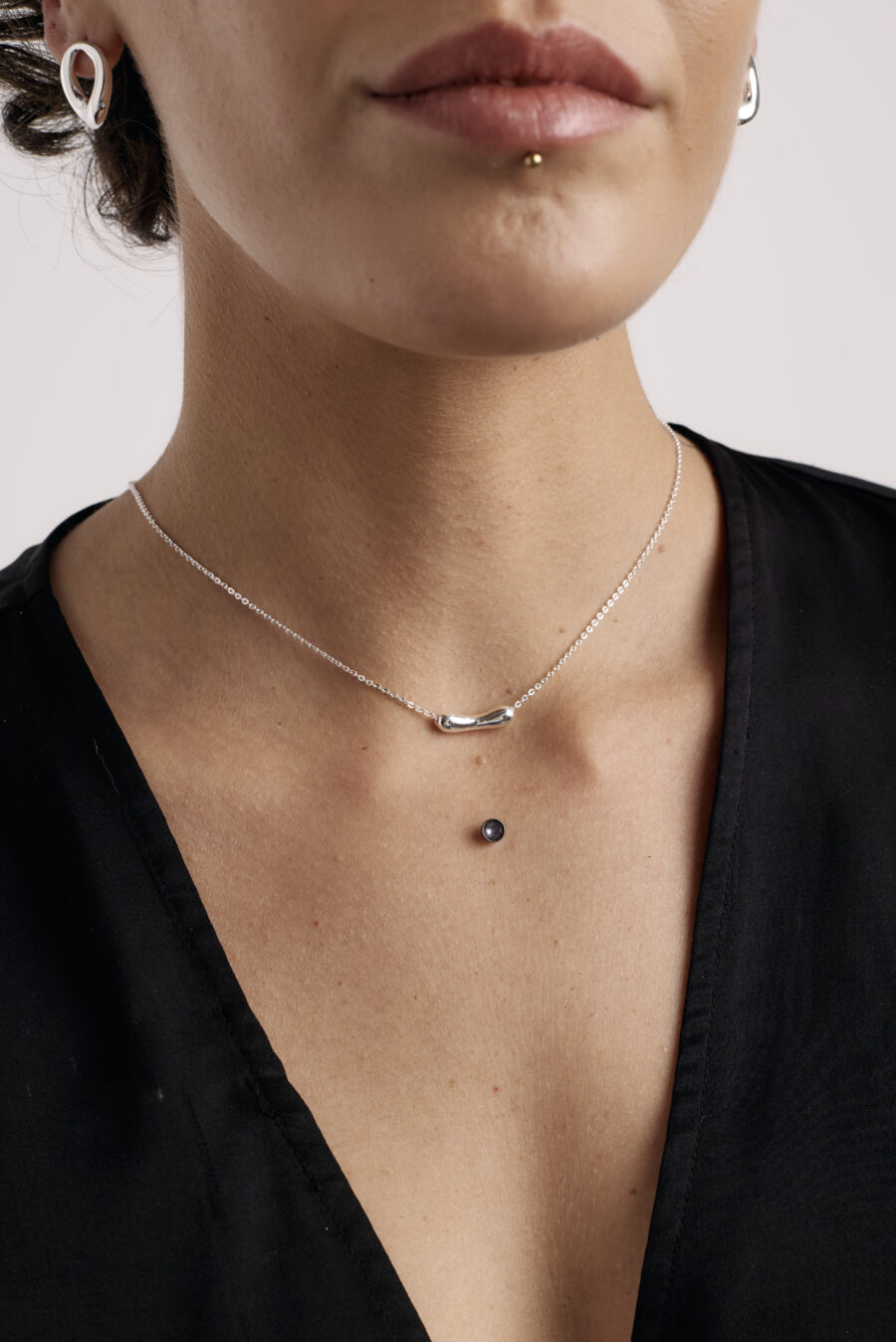 Collar Roma plateado - Imagen 3